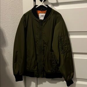Old Navy Kids Olive Green Puffer Jacket